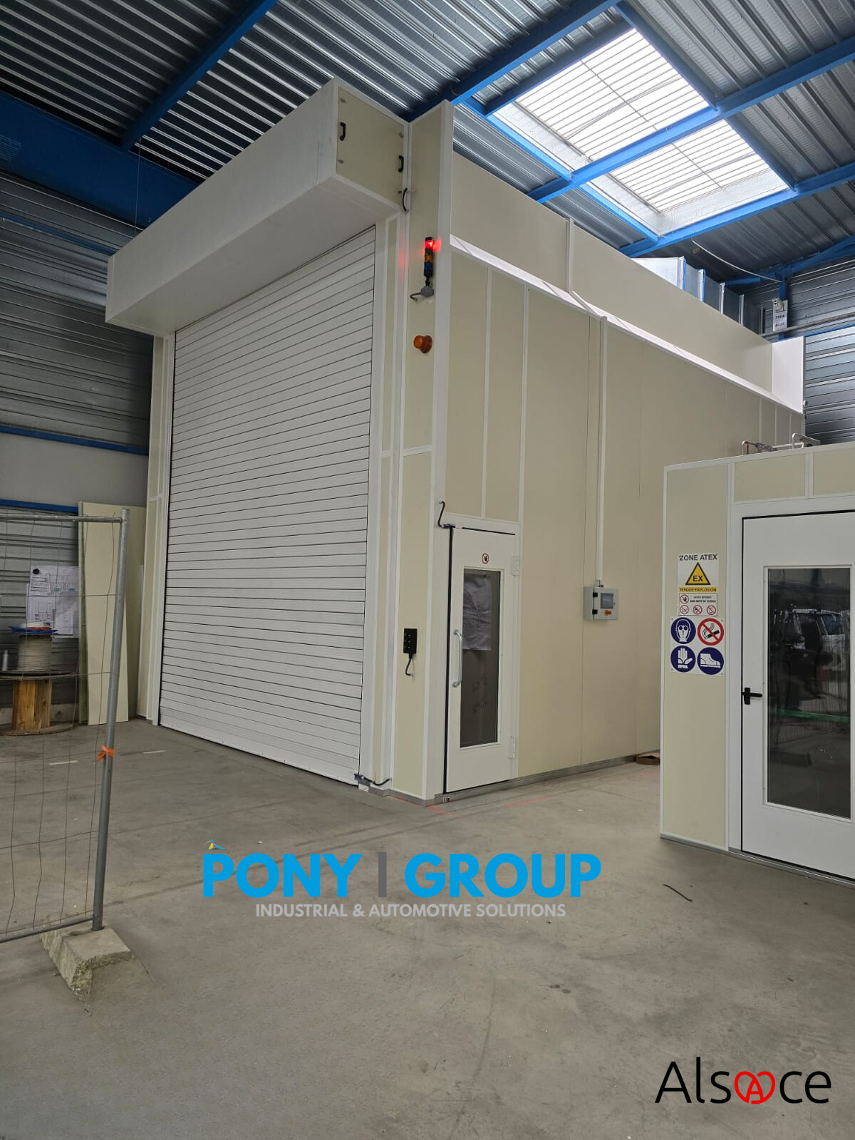 Cabine de peinture industrielle